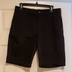 Black slim shorts